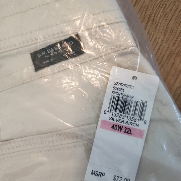 G.H. Bass & Co. mens Cliff Peak Five Pocket Pant Casual Pants 40 x 32 NEW w Tags - Picture 3 of 5